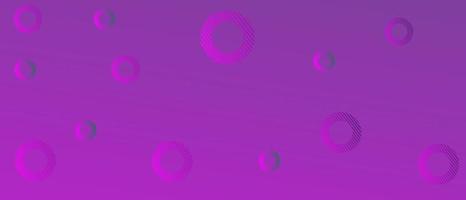 purple gradient background design with circle elements. used to design banners, landing pages, websites and posters vector