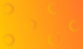 plain banner with orange gradient background and circle elements vector