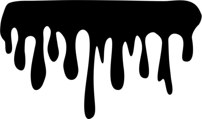 Black dripping vectors