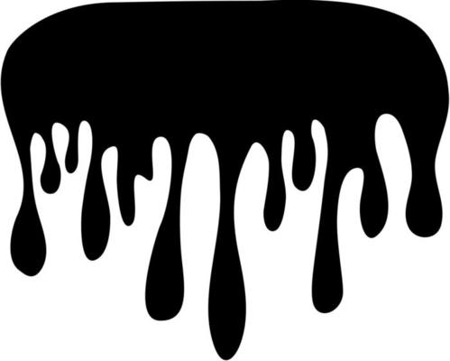 Black dripping vector