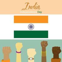 India Independence Day Greeting Cards. Suitable for India Independence Day's event vector