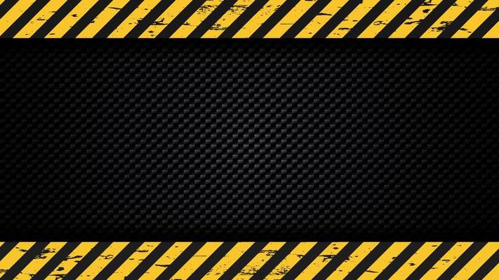 Abstract under construction background with black and yellow stripes vector ilustration