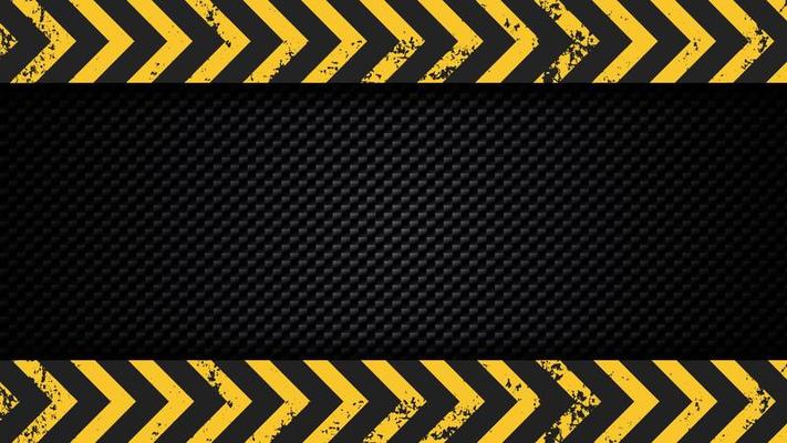 Abstract under construction background with black and yellow stripes vector ilustration