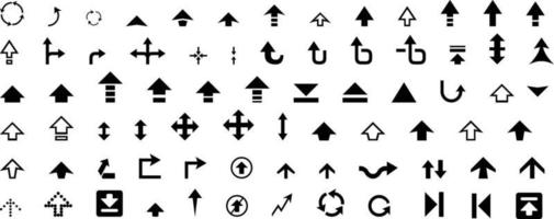 Arrow icon. Mega set of vector arrows vector graphics