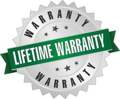 Life time Year warranty stamp logo vector illustration