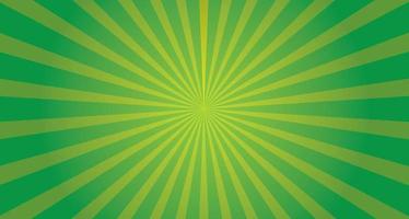 gráficos vectoriales de fondo verde sunburst vector