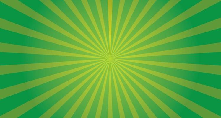 Green Sunburst background Vector Graphics