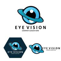 Eyes Logo Design, Vision of the World, vector illustration of organs