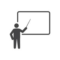 vector illustration of teacher icon, lecturer, teaching