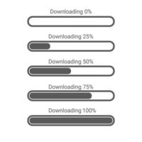 vector illustration of download process template icon