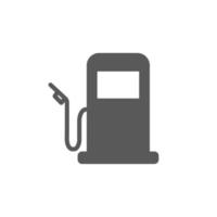 ilustración vectorial del diseño plano del icono de la gasolinera vector