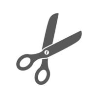 vector illustration of scissors icon, flat design.