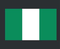 nigeria bandera nacional áfrica emblema símbolo icono vector ilustración diseño abstracto elemento