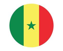 Senegal Flag National Africa Emblem Icon Vector Illustration Abstract Design Element