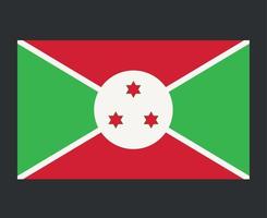 Burundi Flag National Africa Emblem Symbol Icon Vector Illustration Abstract Design Element