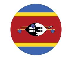 eswatini bandera nacional áfrica emblema icono vector ilustración diseño abstracto elemento