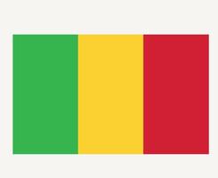 mali bandera nacional áfrica emblema símbolo icono vector ilustración diseño abstracto elemento