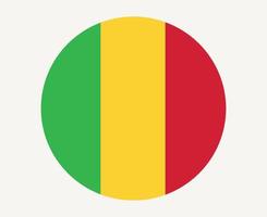 mali bandera nacional áfrica emblema icono vector ilustración diseño abstracto elemento