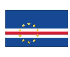 Cape Verde Flag National Africa Emblem Symbol Icon Vector Illustration Abstract Design Element