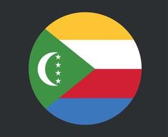 Comoros Flag National Africa Emblem Icon Vector Illustration Abstract Design Element