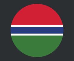 gambia bandera nacional áfrica emblema icono vector ilustración diseño abstracto elemento