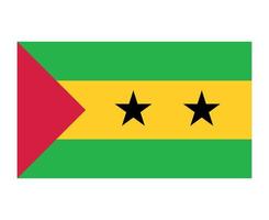 sao tome bandera nacional áfrica emblema símbolo icono vector ilustración diseño abstracto elemento