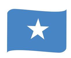 somalia bandera nacional áfrica emblema icono de cinta ilustración vectorial elemento de diseño abstracto vector