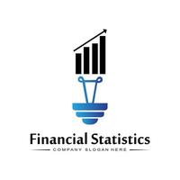 Logo Statistics Finance Marketing business trend analysis vector