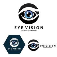 Eyes Logo Design, Vision of the World, vector illustration of organs