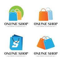 shopping cart and bag logo