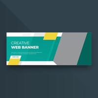 Business cover banner vector