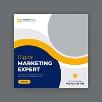 Digital marketing social media post banner vector