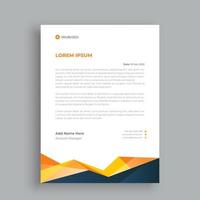 Corporate letterhead template vector