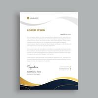 Letterhead design template vector