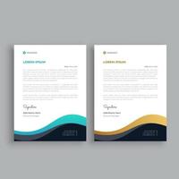 Letterhead design template vector