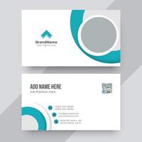 Clean and modern business card vector