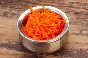 Korean carrot in the bowl photo