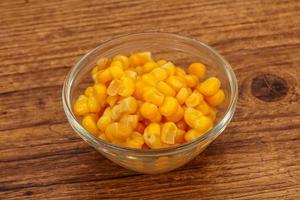 Sweet corn seeds in the bowl photo