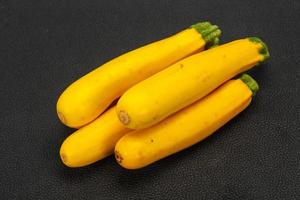 Ripe tasty Yellow young zucchini photo