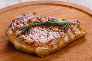 Pork loin with rosemary photo