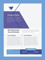 corporate business flyer template design vector
