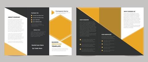 Creative business trifold brochure template Free vector