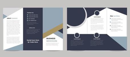 Creative business trifold brochure template Free vector