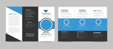 Creative business trifold brochure template Free vector