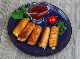 Fry cheese sticks photo