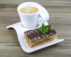 Cake with coffee photo