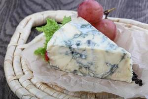 Blue cheese slice photo