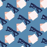 Seamless pattern Planning and organization. Concept coffee break, rest at work. Cartoon Flat Vector illustration