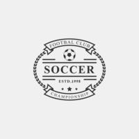 Vintage Retro Badge Championship Football Soccer Crests Logo Design Inspiration vector