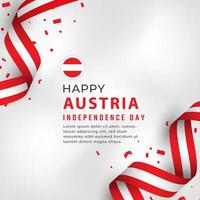 feliz día de la independencia de austria 26 de octubre celebración vector diseño ilustración. plantilla para poster, pancarta, publicidad, tarjeta de felicitación o elemento de diseño de impresión